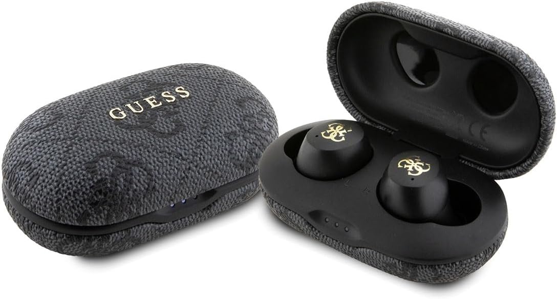 CG MOBILE Guess TWS ENC 4G Earbuds and open charging case