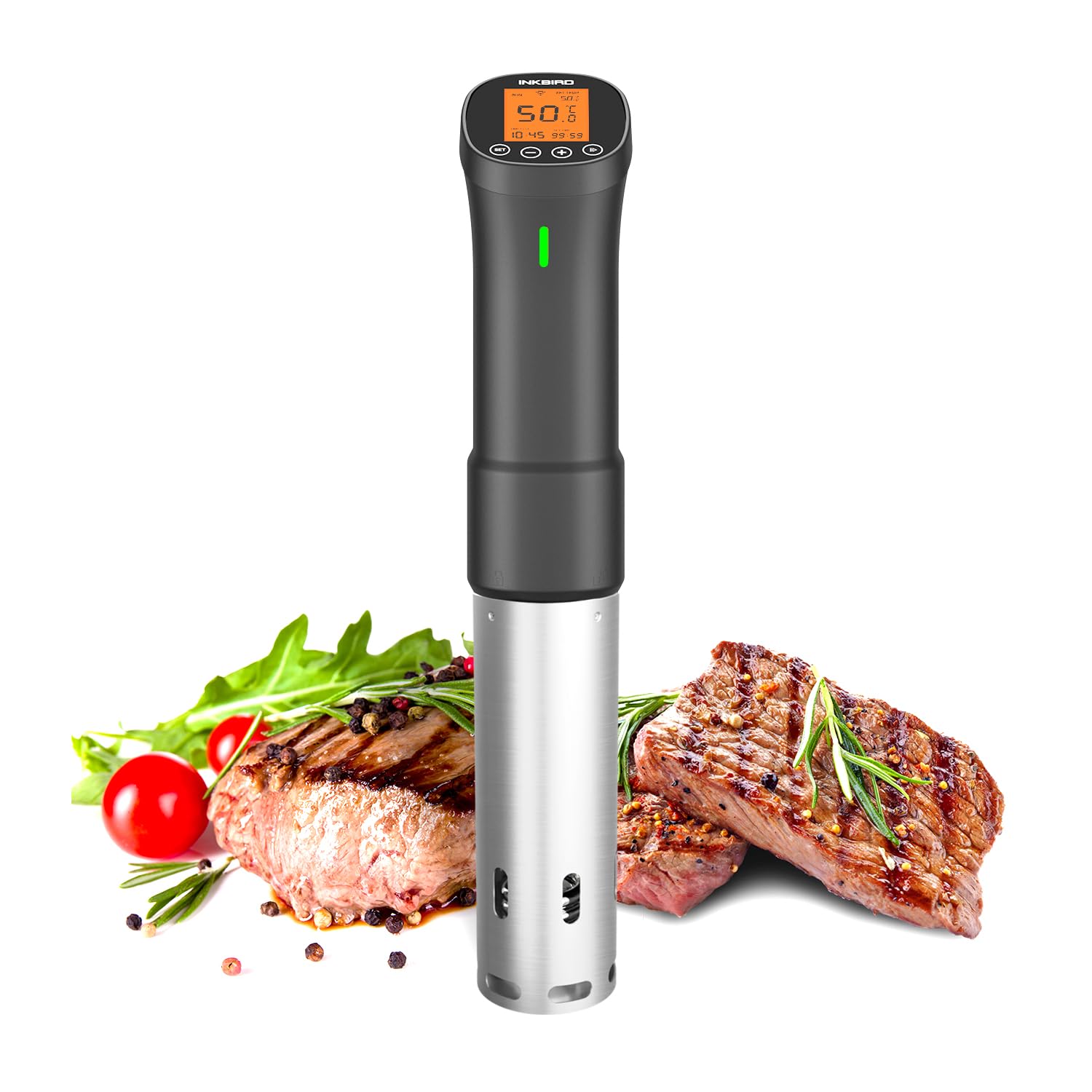 Wifi Sous Vide Cooker, 1000W Sous Vide Machine, Remote Control Immersion Circulator with APP Recipes Timer Alarm Mobile Notification 3D Water Heating Ultra-Quiet