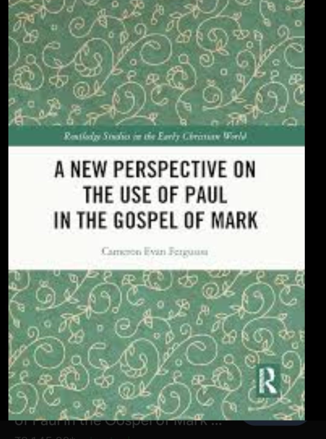 Buy A New Perspective on the Use of Paul in the Gospel of Mark — BookShops.in