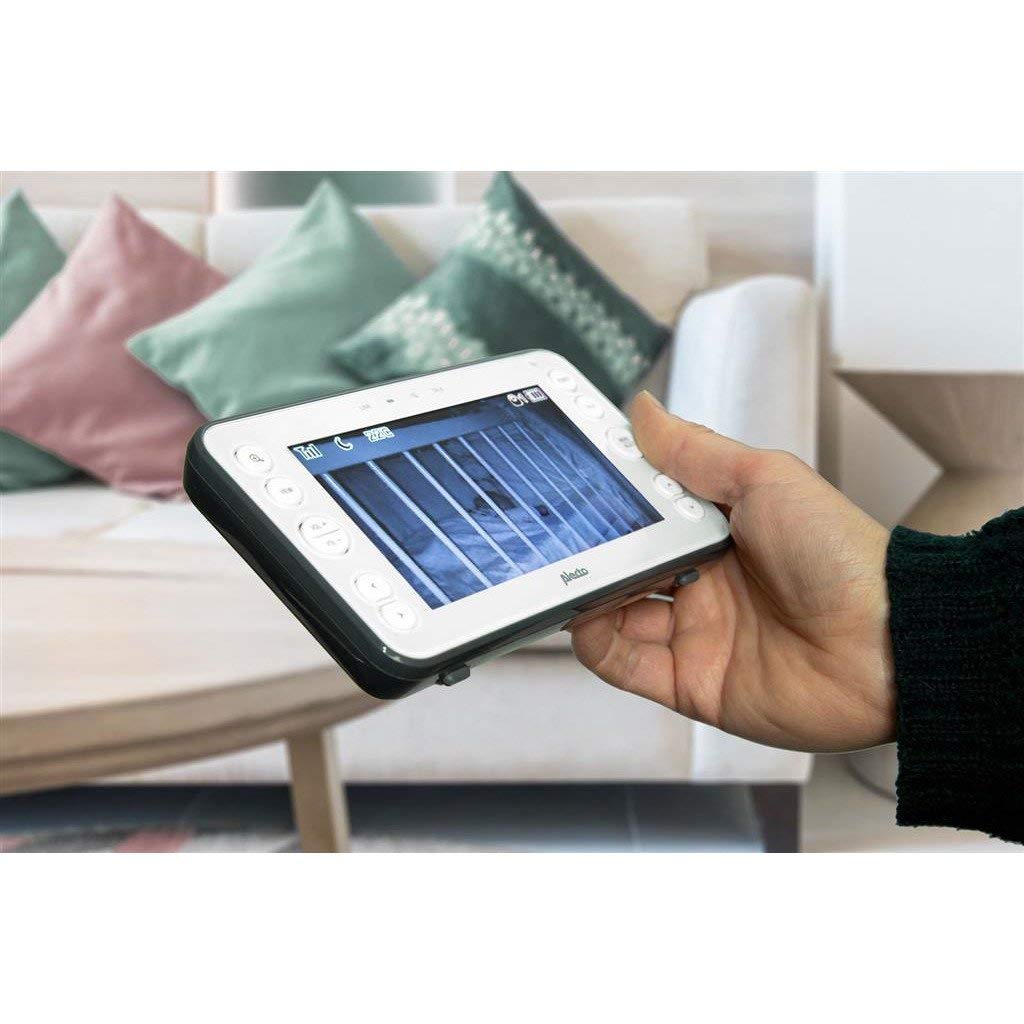 Alecto DVM-150 - Babyphone mit Kamera und 5" Farbdisplay, Weiß