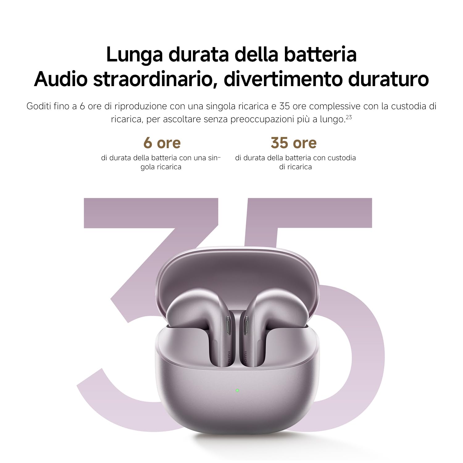 XIAOMI Buds 6, Auricolari Wireless, Cancellazione rumore 3 mic, Nero | Harman AudioEFX, driver triplo magnetico, suono personalizzato app, Apple Find My e Google Find Hub