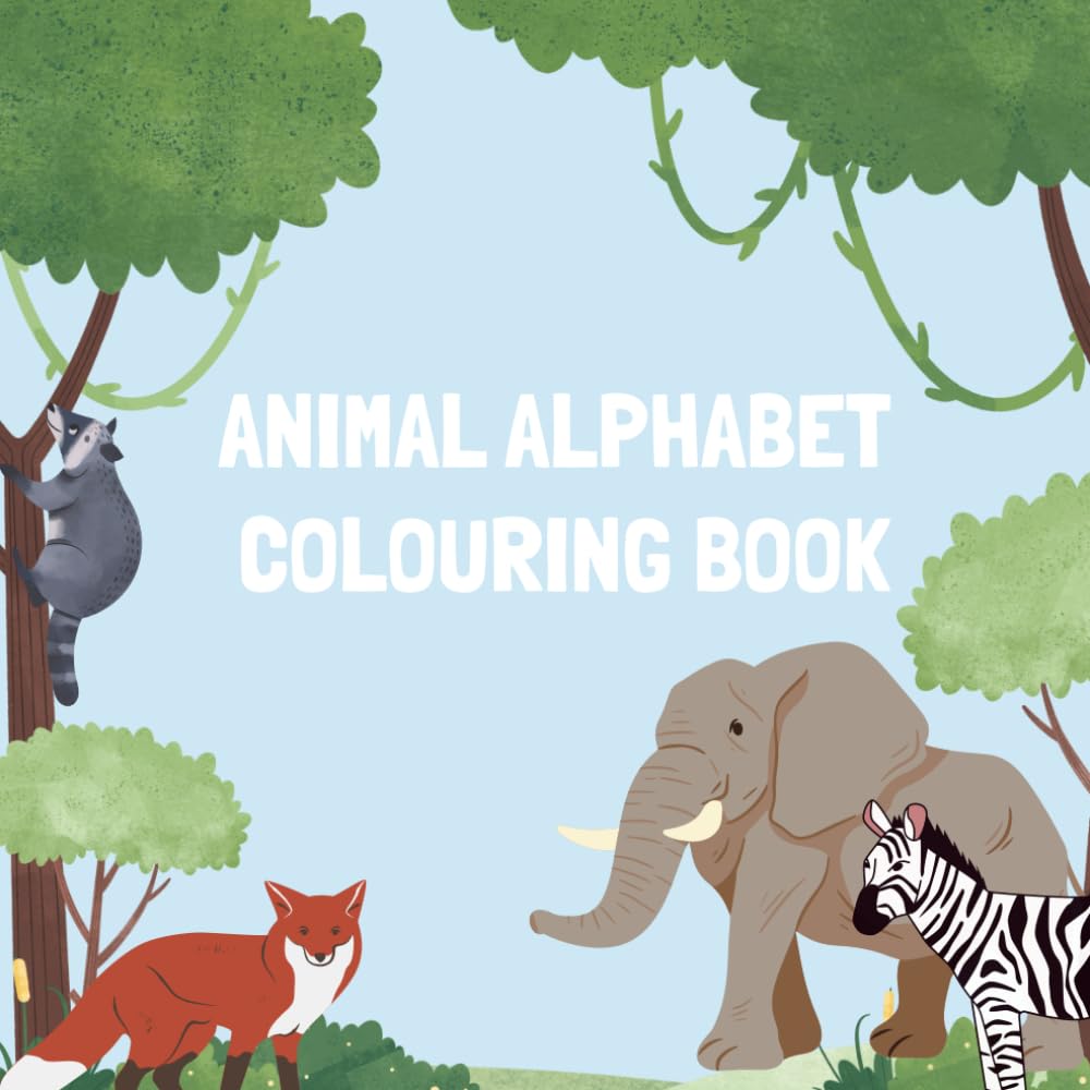 Animal Alphabet Colouring Book