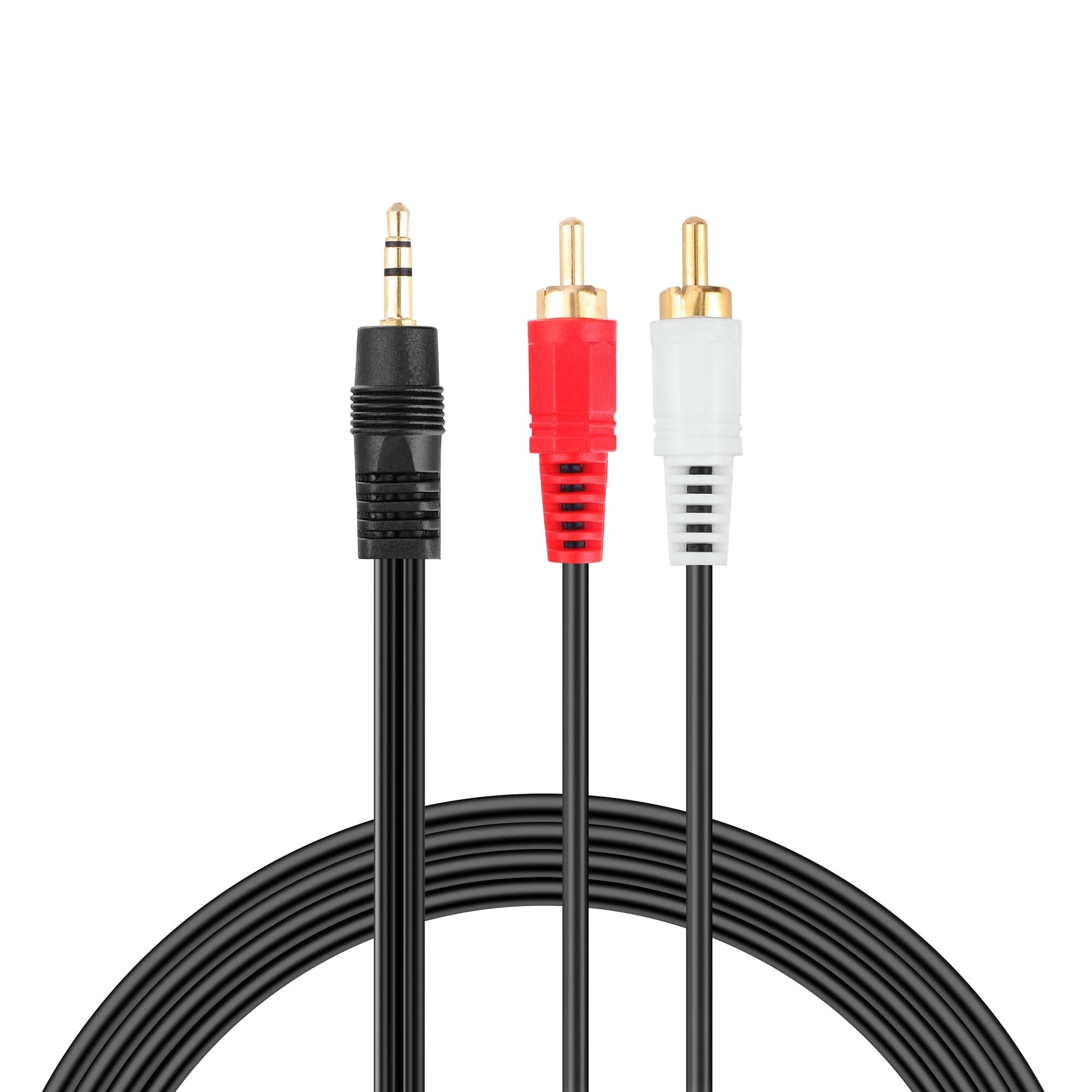 Kabel audio stereo 3,5 mm do 2 RCA, kompatybilny z Bose Solo 5 TV Soundbar Sound Home Theatre Bar System Solo5 & Companion 15 20 QC2 QC15 2 II 3 Series III PC głośniki multimedialne