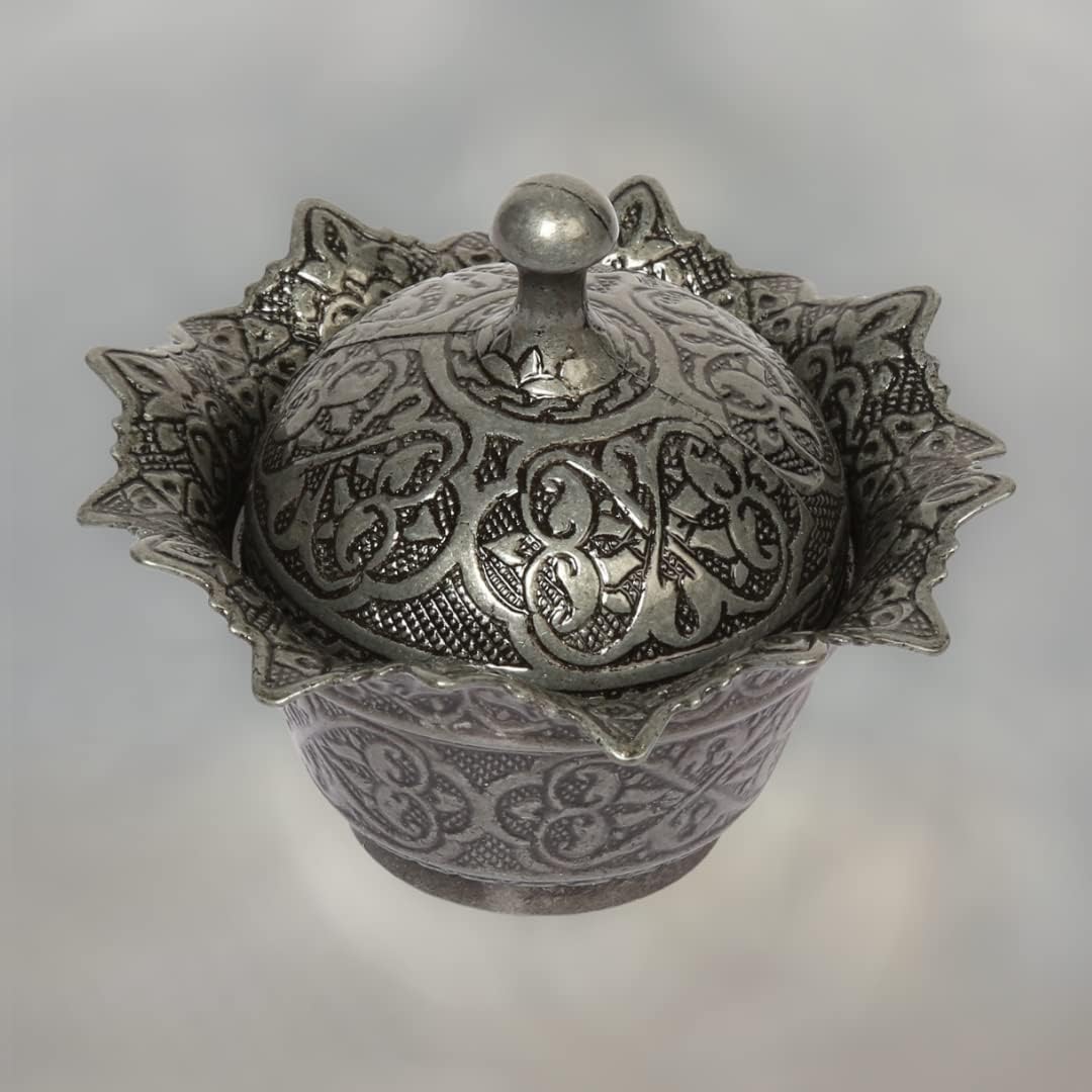Alisveristime Gultas Small Zinc Alloy Sugar Bowl with Lid (Black)