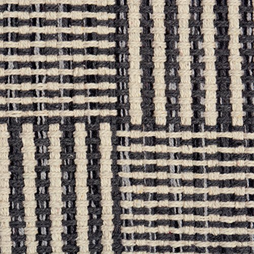 Dii Contemporary Square Recycled Yarn Rug, Gray Checker, 2X3' #TOP2
