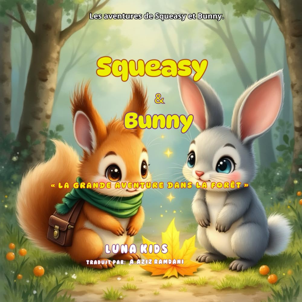 Squeasy et Bunny "La grande aventure dans la fôret": Un conte illustré pour enfant plein de douceur, de courage et d'amitié. Histoire du soir pour enfants de 1 à 5 ans.