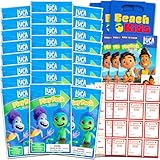 Disney Luca Party Supplies Classroom Gift Exchange Bundle - 24 Luca Mini Coloring Activity Books for School, Stickers | Kids Party Favors