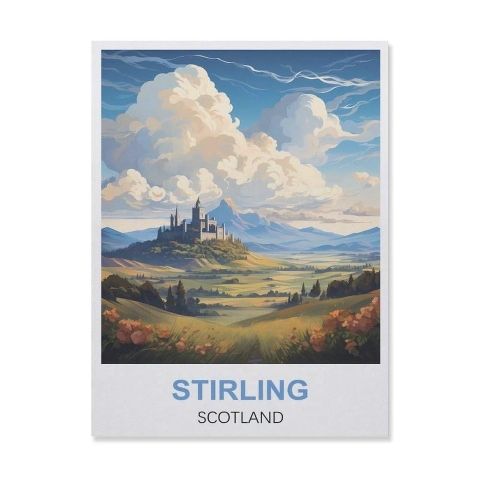 Vintage Metal Tin Sign，Stirling Scotland(30x40cm）