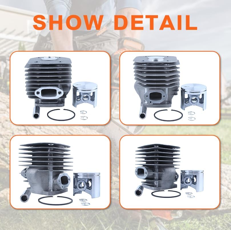 Cylinder Piston Clutch Crank Bearing Kit For Husqvarna 261, 262 And 262Xp Chainsaw 503541171, 503 54 11 72