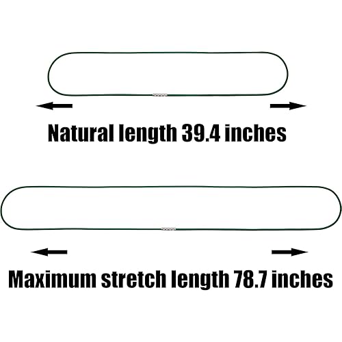 Miniatura 8 de Riakrum 6 bandas de basura para cubos de basura de 94 a 96 galones, perímetro de latas de 102 a 150 pulgadas, cubo de basura de 60 a 98 galones, 6