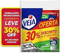 Limpador Desengordurante Veja Cozinha Limão com 2 unidades de 400ml