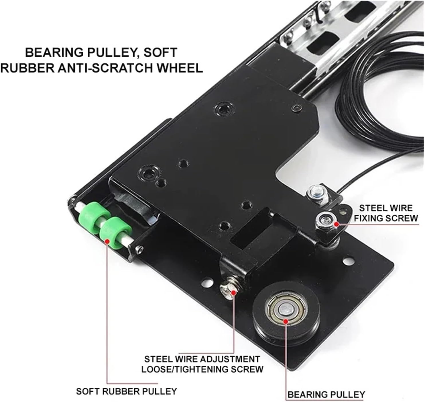 Heavy Duty Drawer Slides Heavy Duty Cold Rolled Steel Pocket Door Sliding System Hinge Cabinet Slides(14inch)