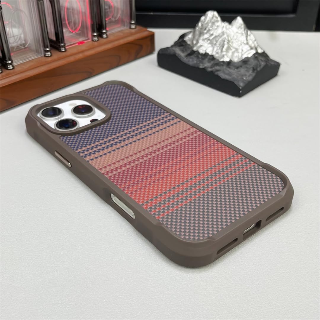 Funda Protectora magnética de Lujo con diseño Degradado para iPhone 15 Pro, a Prueba de Golpes, con Parachoques Reforzado (para iPhone 15 Pro/C).