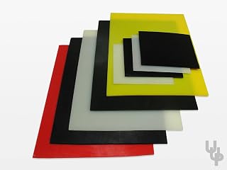 Cast Polyurethane Sheet, 12" x 12" - Multiple Colors and Sizes Available - 1/4" Thickness, 80A Durometer, Orange