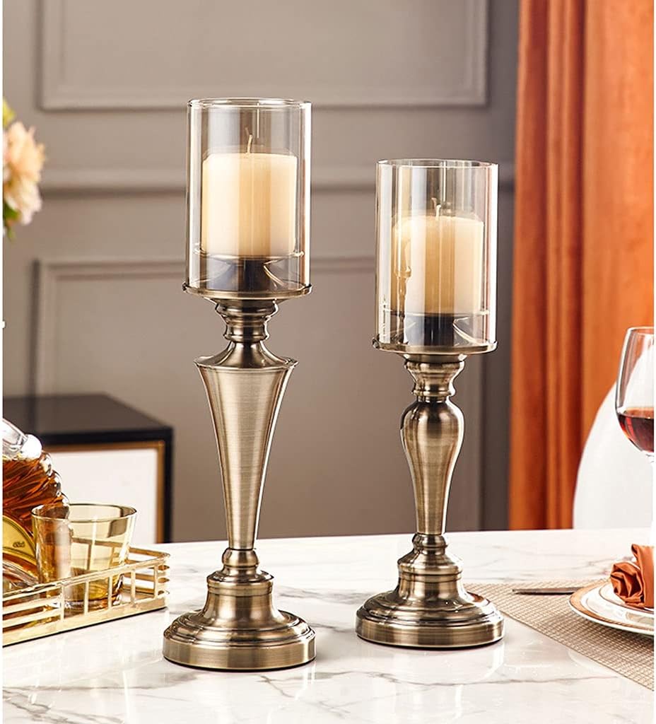 Candle Stands Hardware Glass Candle Holder High-end Aromatherapy Candle Holder Candlelight Dinner Props Table Decoration Ornaments to Send Candles Candlestick Holder for Candleligh