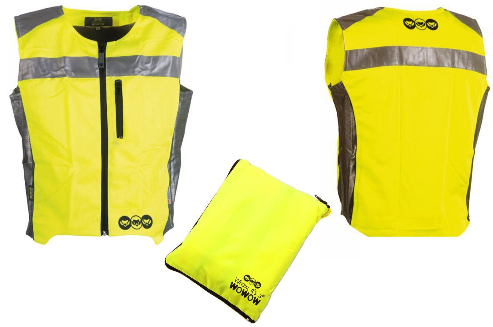 HI END WOWOW HI-VIS 3M REFLECTIVE ZIPPED VEST/WAISTCOAT XXXLARGE
