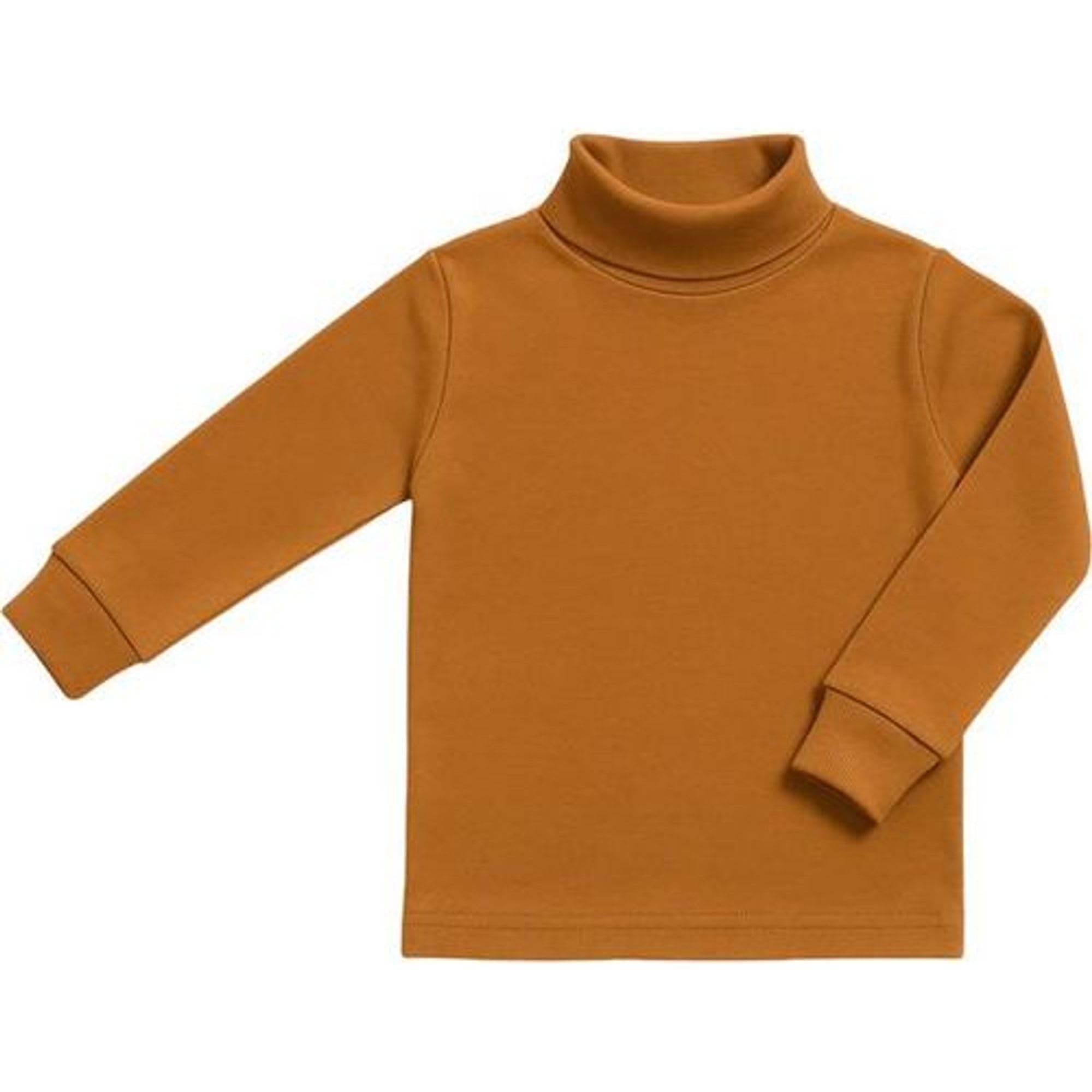 BABIDU Unisex-Kinder-Unterhemd mit halbem Stehkragen, Semi-Musketeer, Punt NOU-Reihe, Unisex-Kleidung für Jungen und Mädchen von 2 bis 16 Jahren, Langarm-Unterhemd aus Baumwolle und Polyester