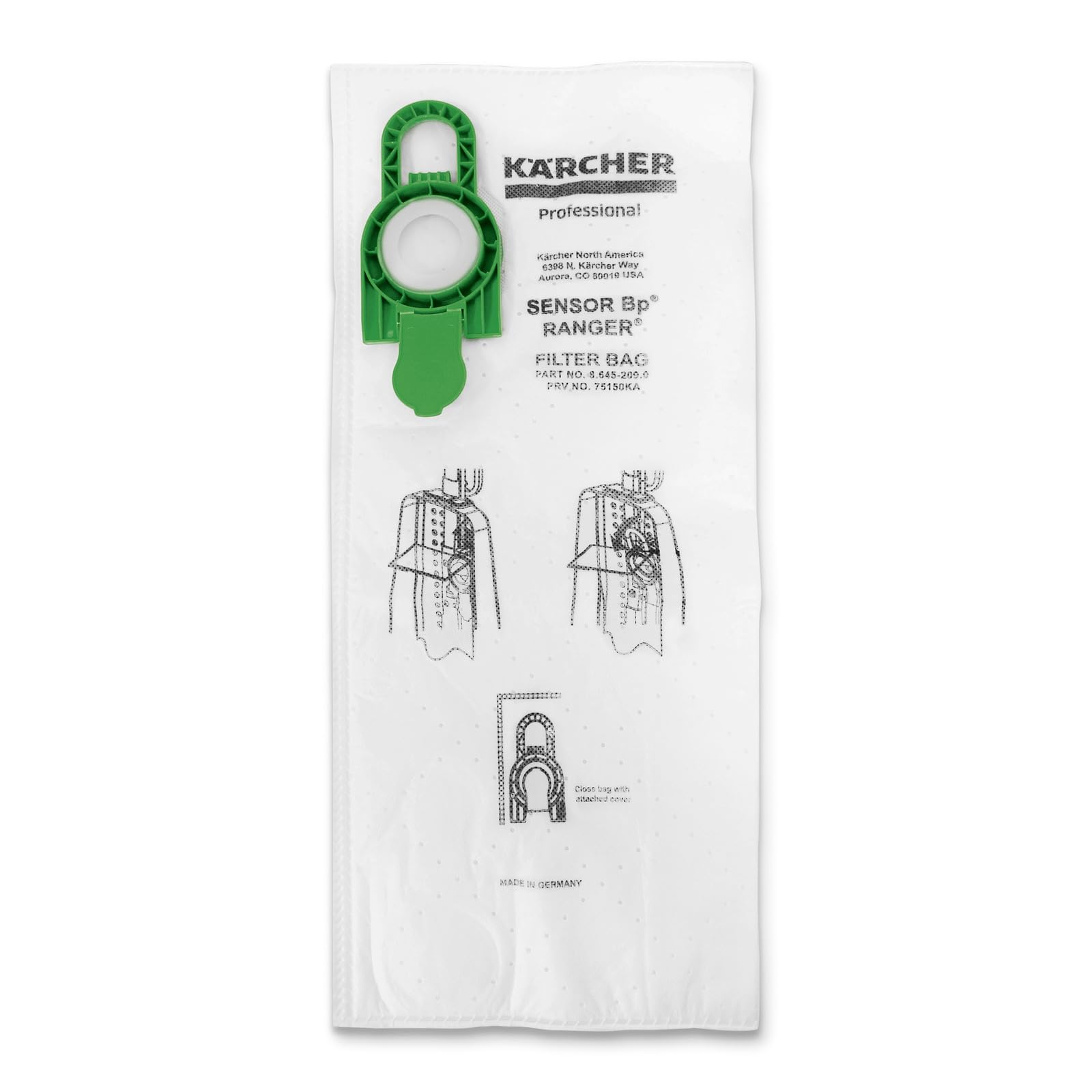 Bolsas de repuesto Kärcher Ranger, pack de 10 recambios para aspiradora vertical