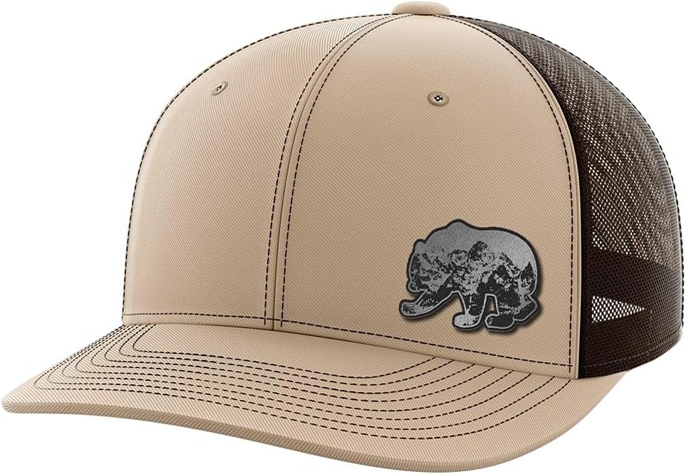 Bear Black Patch Hat