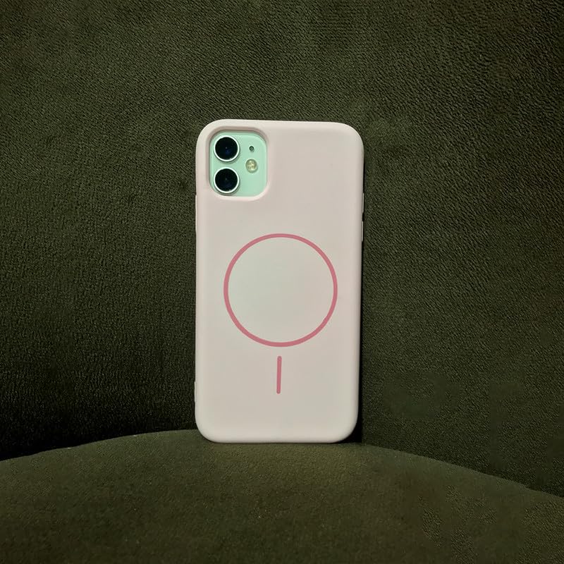 Image of ZR011 for iPhone 12 Back Case Cover | Matte Slim Fit | Camera Protection | Shockproof Silicone Case - Pink
