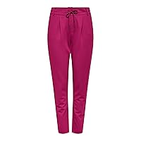ONLY Onlpoptrash Life Easy col Pant Pnt Noos Pantaloni, Sangria