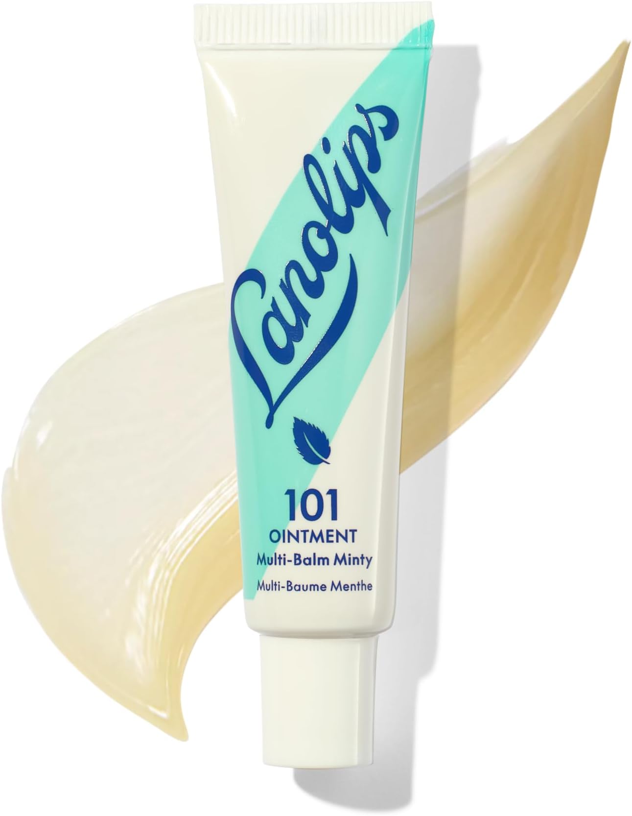 Lanolin 101 Multipurpose Ointment - Lanolin Lip Balm & Healing Ointment for Skin Barrier Repair - Moisturizer for Dry Lips, Cuticles & Elbows - No Petroleum Formula - Peppermint (0.35 oz)