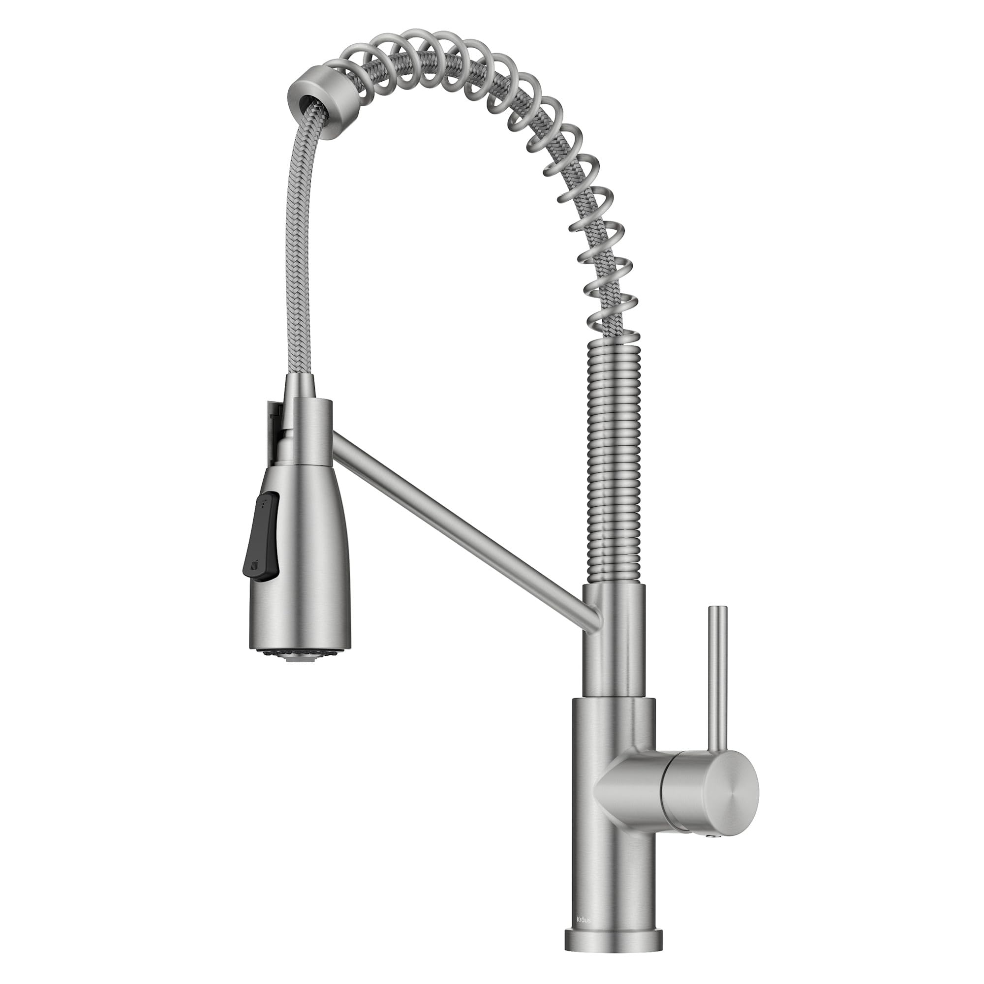 Coda Commercial Style 2-Function Single Handle Pull Down Kitchen Faucet in Spot-Free Stainless Steel, KPF-1617SFS
