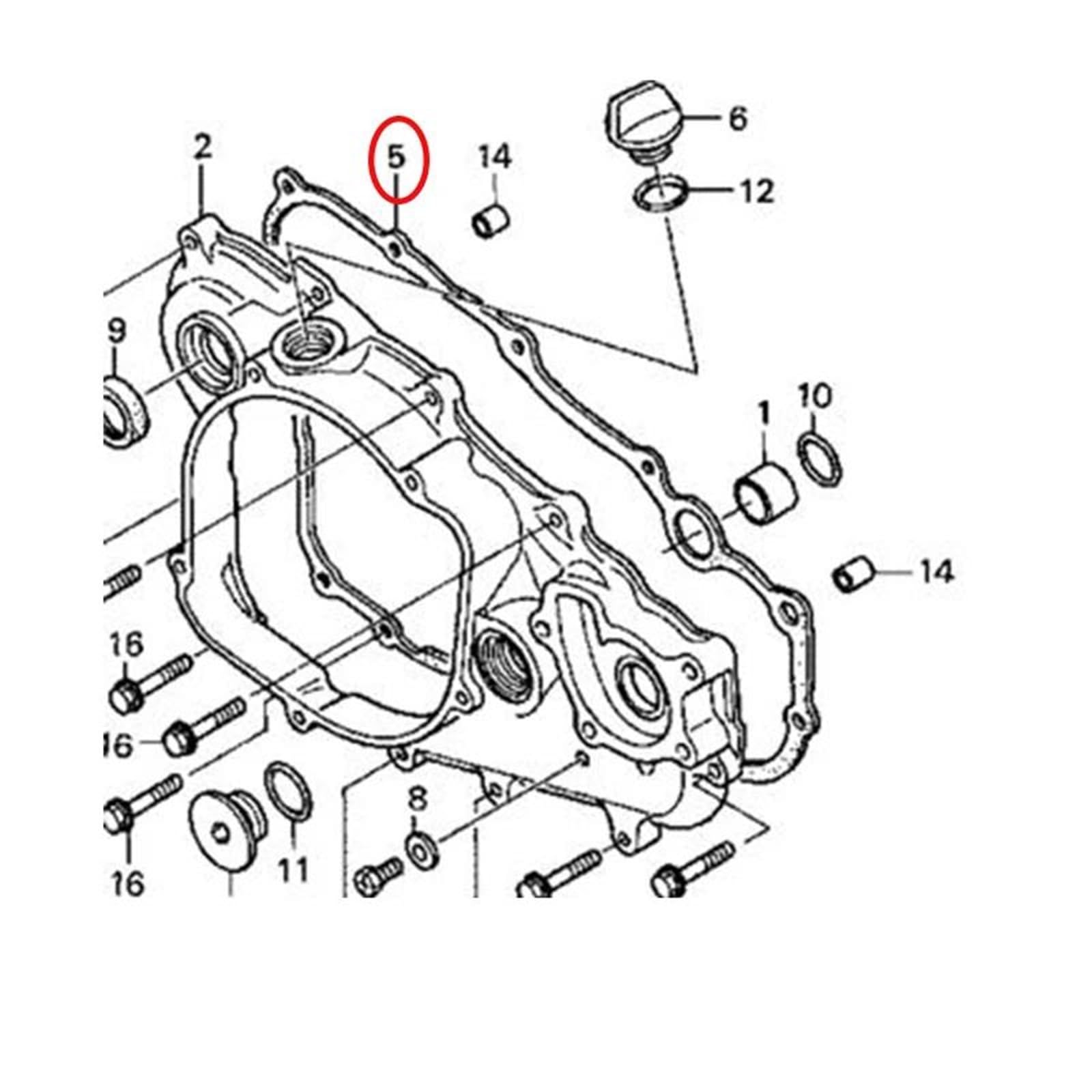 8 Pezzi Dischi Frizione In Fibra Moto Guarnizione Coperchio Carter Destro Per CRF250R 04-07 CRF 250 R CRF250