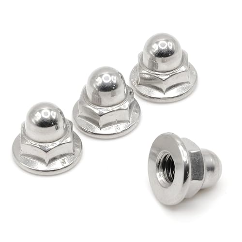 Miniatura 10 de ReplacementScrews Tornillostuercas de retención de placa compatibles con Volvo OEM Part 968458 (tornillos en el perno existente), cabeza de cúpula