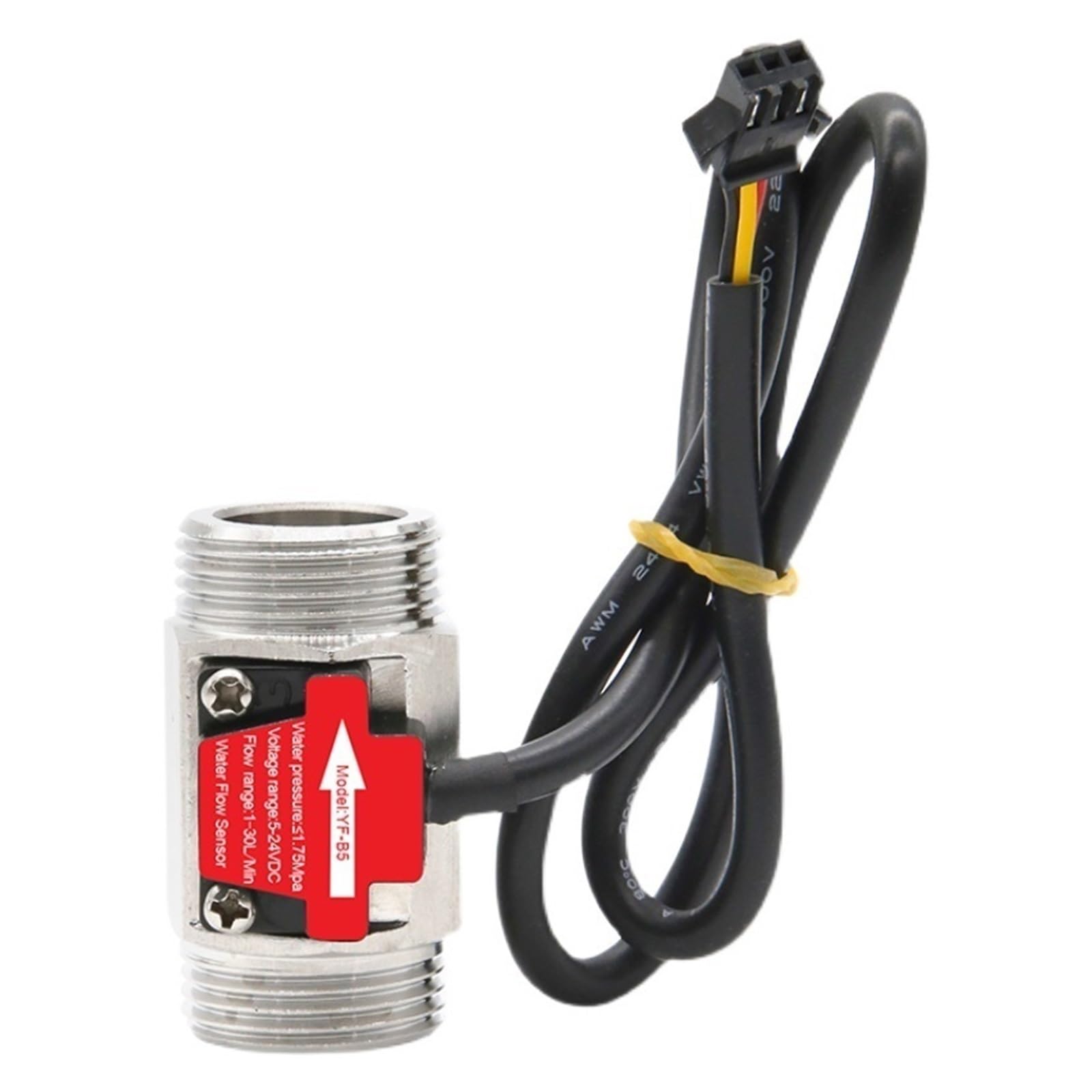 Sensor De Flujo Agua Acero Inoxidable, DN15, DN20, DN25, DN32, DN40, DN50, CC 5-18 V, Interruptor Líquido For Control Rendimiento Estable(1-1/2")