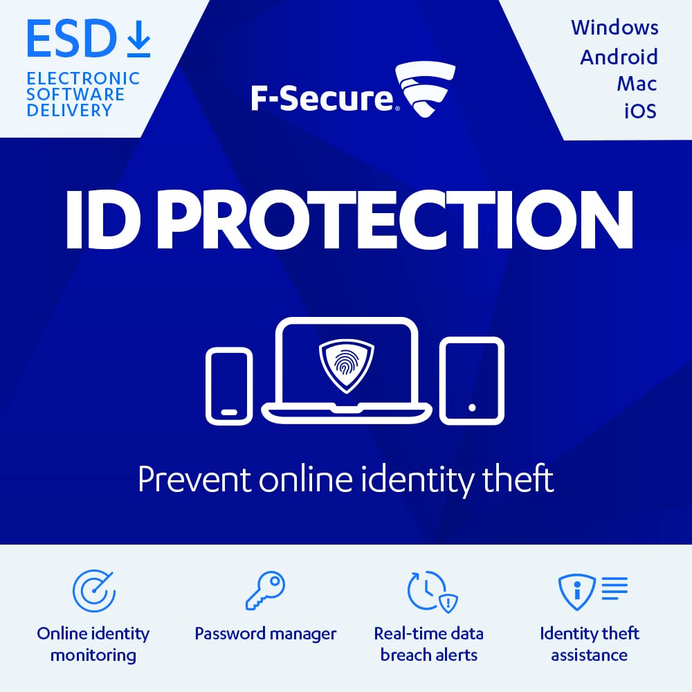 F-Secure ID Protection | 1 Year | 5 Devices | Digital download