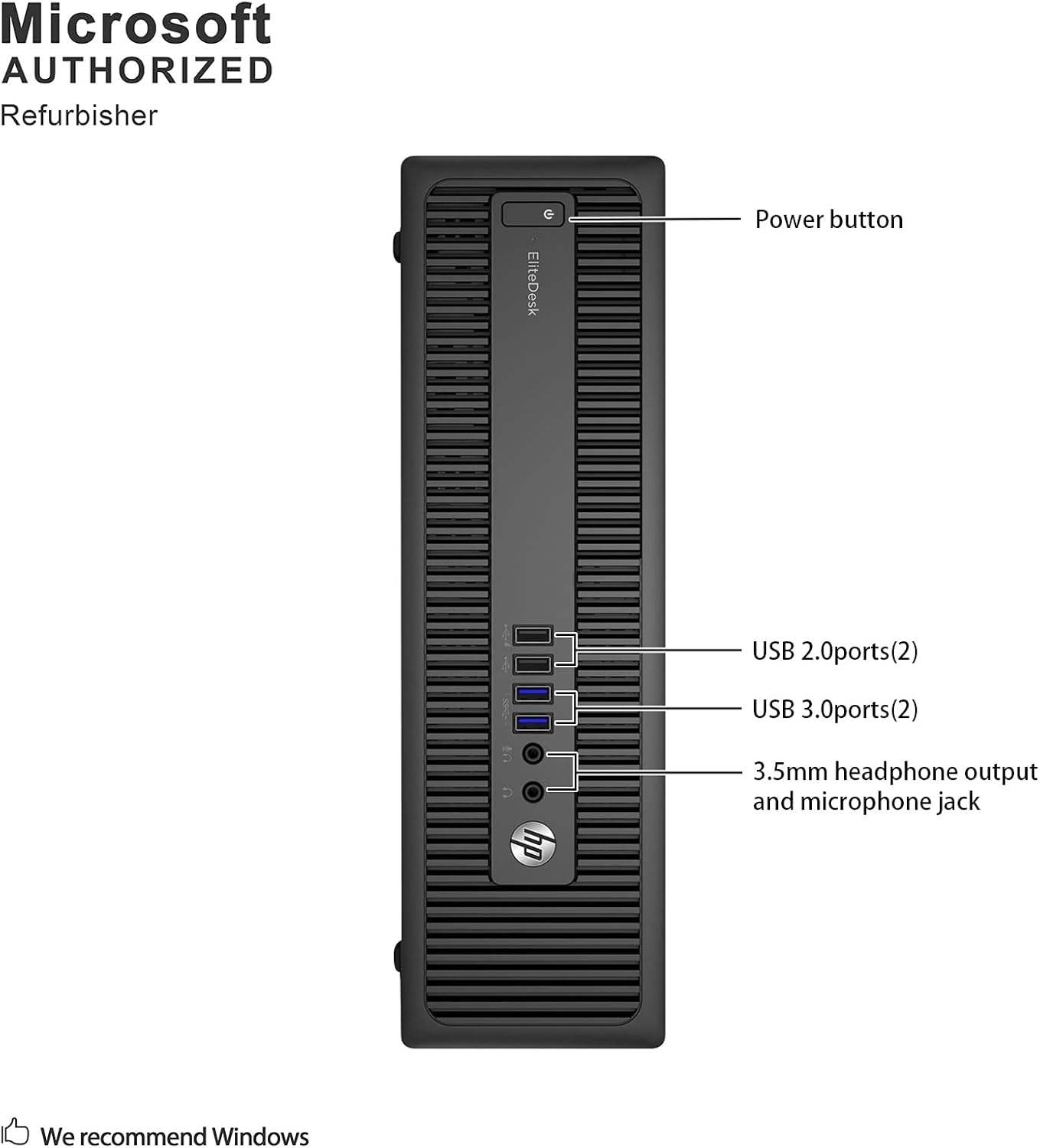Best Seller HP EliteDesk 800 G1 SFF Intel Core i7-4770 3.40Ghz 16GB RAM 240GB SSD and 3TB HDD Win 10 Pro (Renewed)
