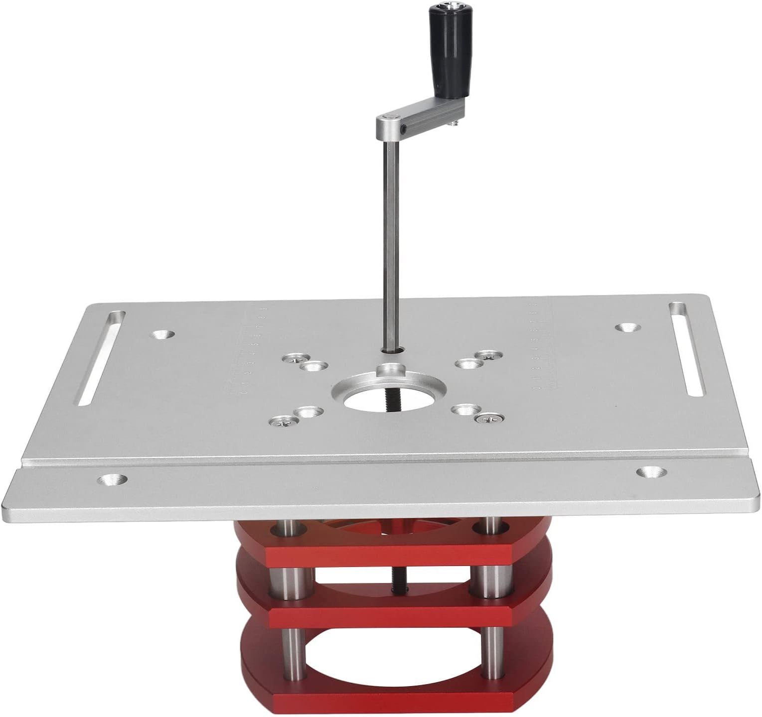 Estink Router Kit, Manual Lifting Router System with Table Saw Insert Base Plate, Worktable for Woodworking, Small Trimming Machine