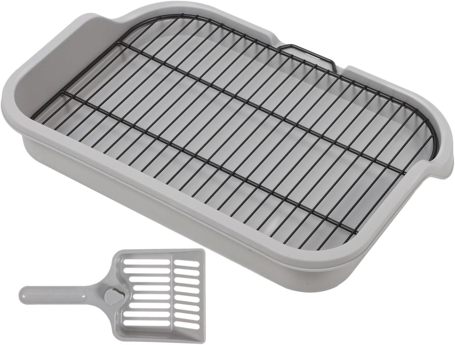 1set Dog Potty Training Tray Splashproof Design Materials Capacity for Dogs Indoor Use Easy to Pet Toilet