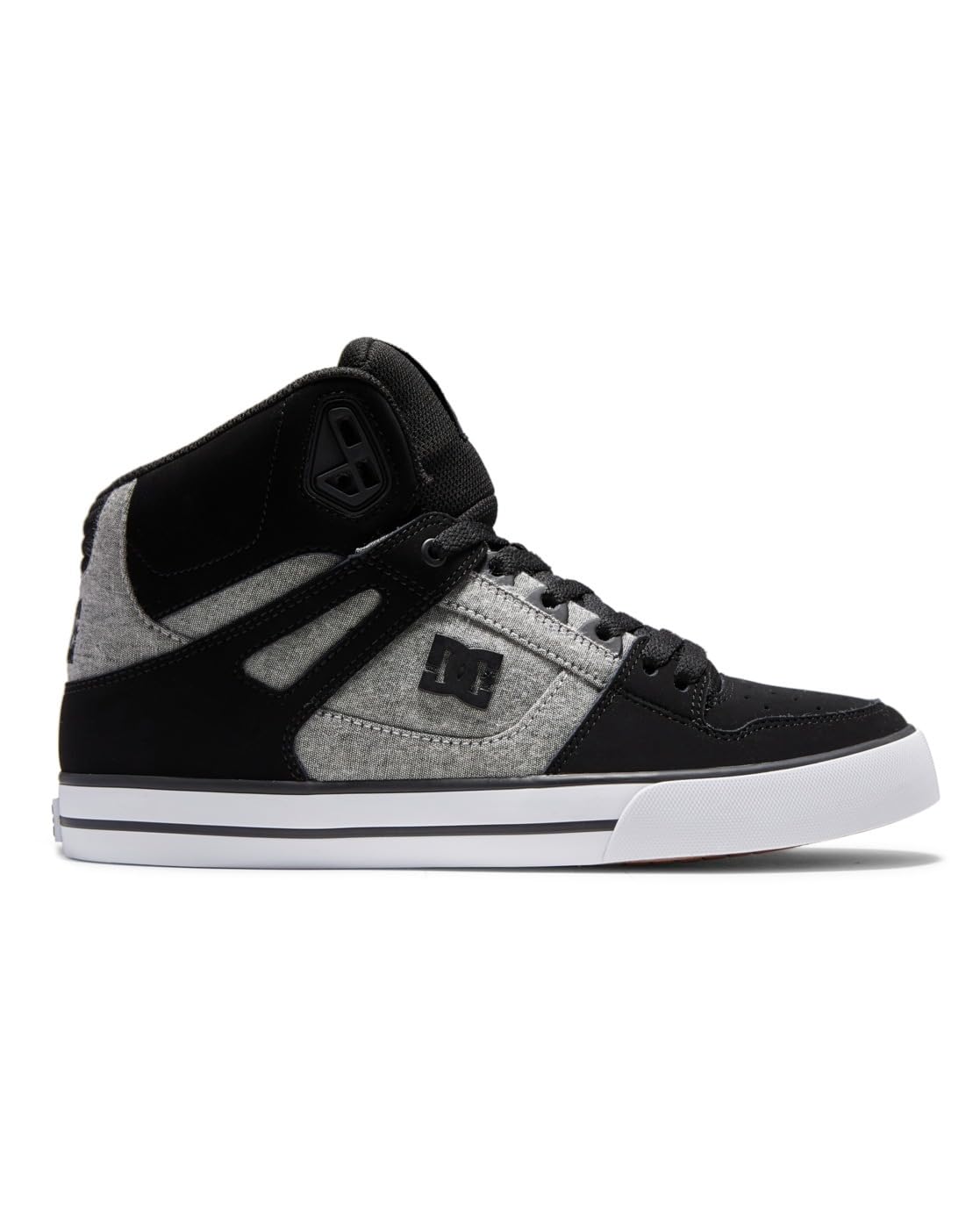DC Shoes Herren Pure high-top - lederen schoenen Sneaker, Schwarz, 46 EU