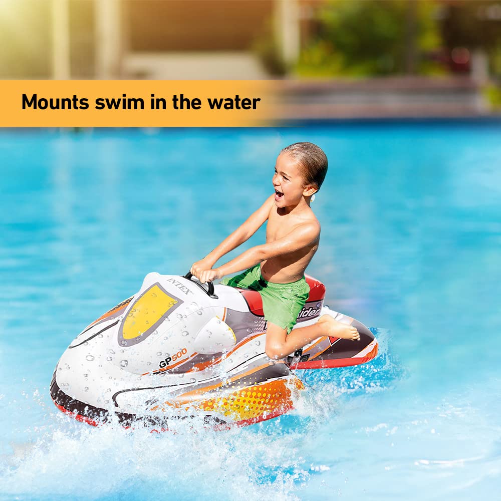 LUFEIS Flugzeug Schwimmring Mit Wasserpistole - Aufblasbarer Baby Float Für Kinder 1-6 Jahre