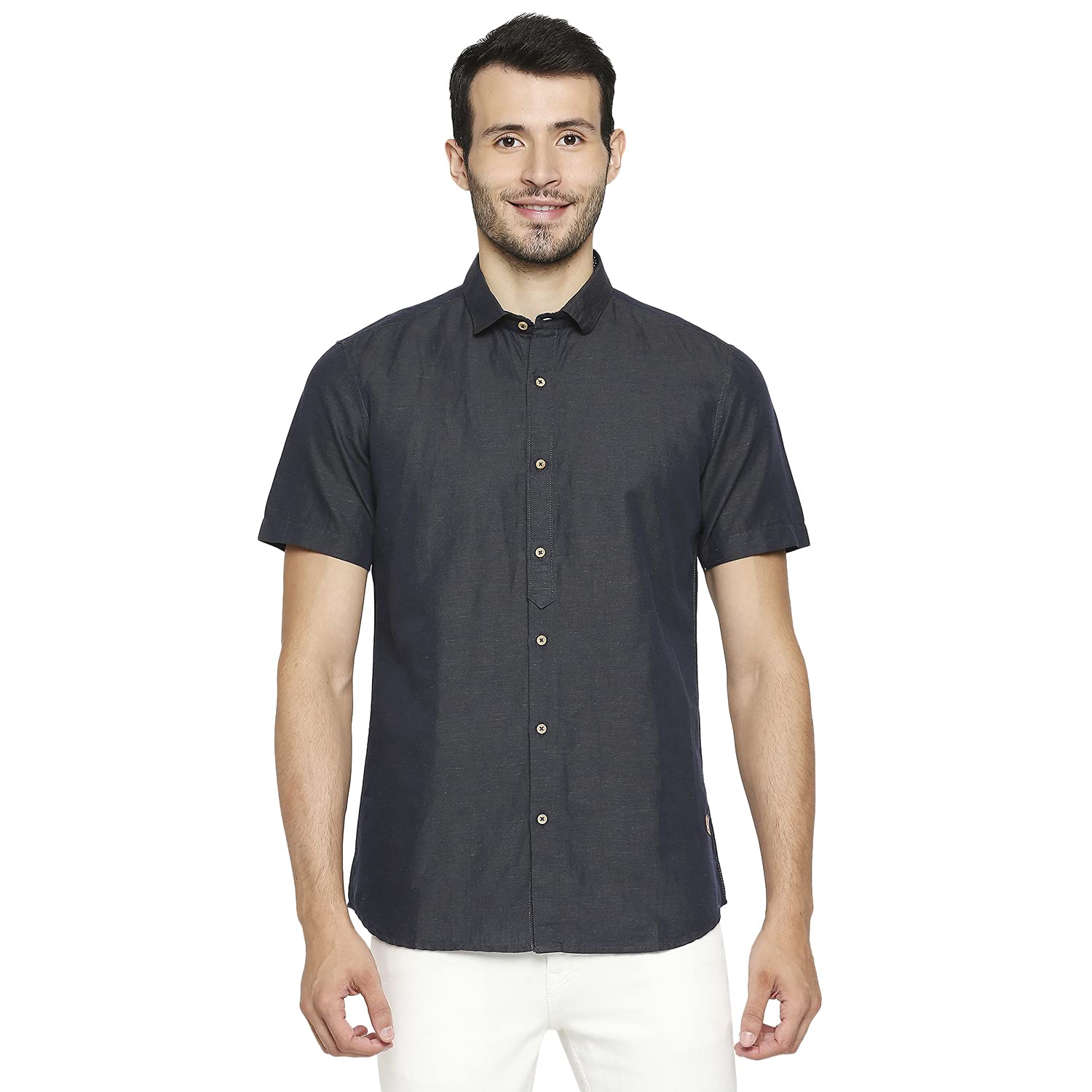 Men's Casual Millennium Fit Cotton Linen Shirt