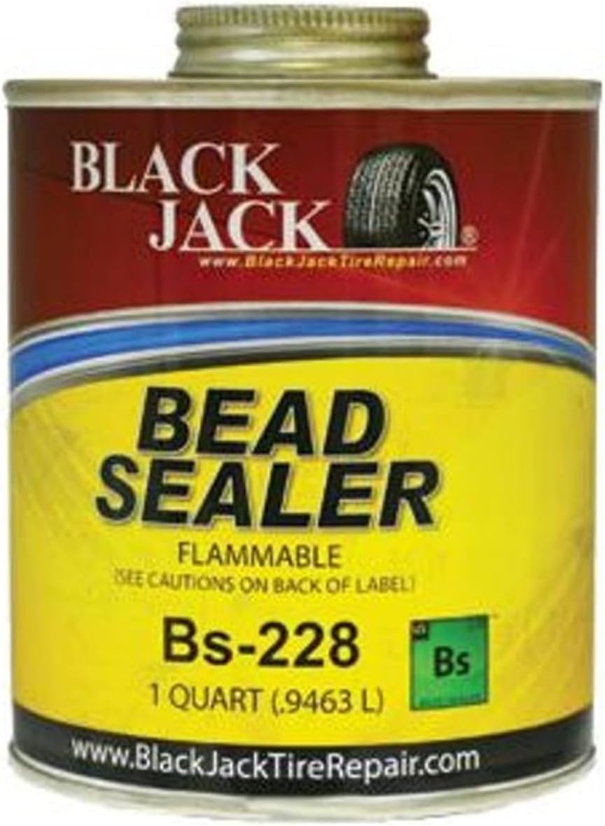 Black Jack Tire Repair Bead Sealer W/Brush 32 Oz Can (BS