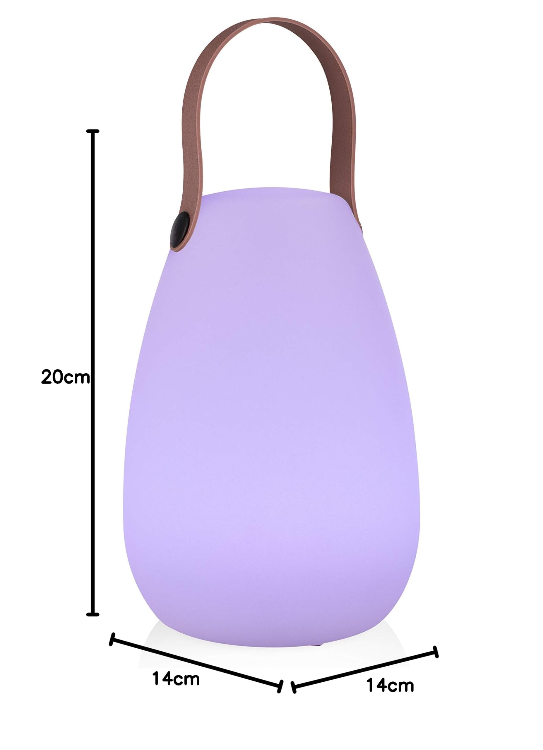 Smartwares Lampada da Tavolo Ricaricabile Multicolore OOO-50002, 7 colori, Adatta ad esterni, IP44
