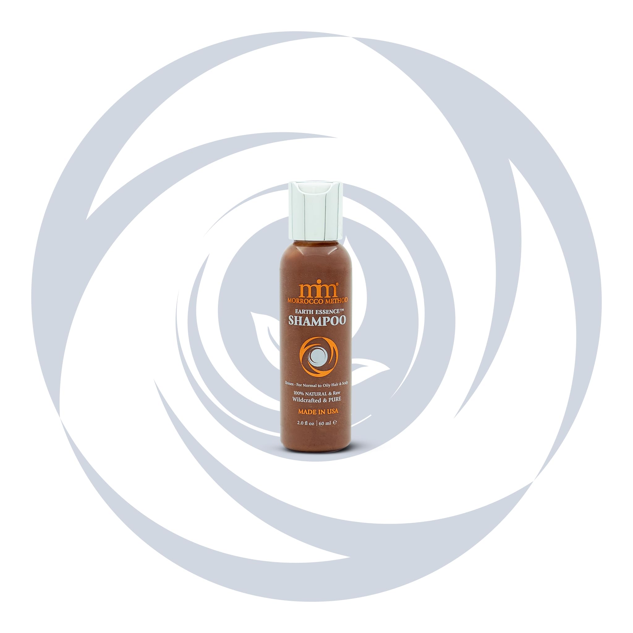 Morrocco Method Earth Essence Shampoo - 100% Natural & Raw - Unisex. For Normal to Oily Hair & Scalp. No SLS, Parabens or GMO's. Made in USA. 2 oz. 2 Fl Oz (Pack of 1)