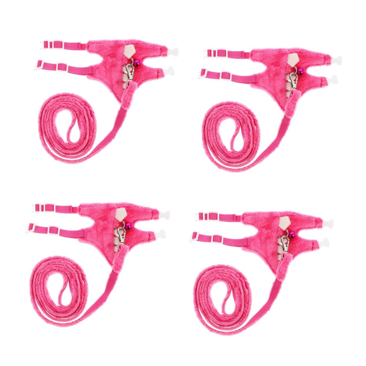 BESPORTBLE 4pezzi Pettorina Per Furetti e Animali Guinzaglio Pratico Animato Pet Harness Per Passeggiate e Attività All