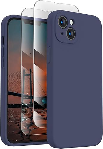 Miniatura 7 de FireNova Funda diseñada para iPhone 14 Pro, funda de silicona mejorada protección de cámara con 2 protectores de pantalla, forro interior de