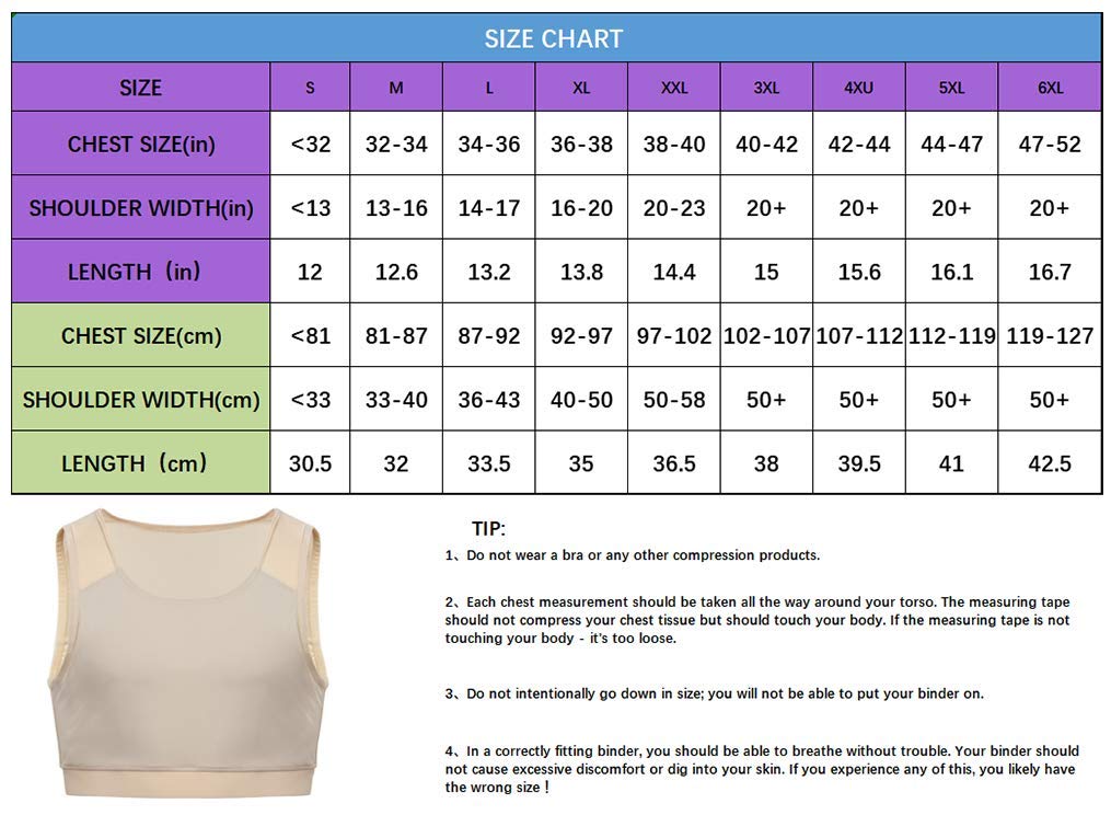 Buy Idtswch Chest Binder For Transgender Breast Binder Half Ftm Binder