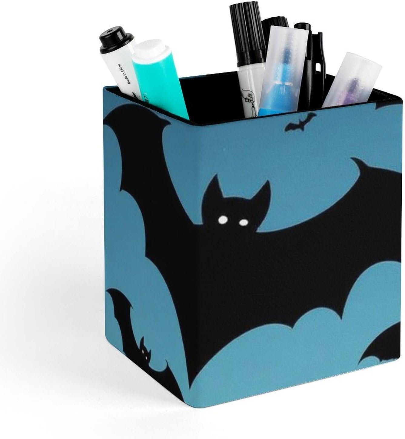 Men's Fashion Pencil Pen Holder Cup, Waterproof Office Supplies, Waterproof Multifunctional Office Supplies Bat