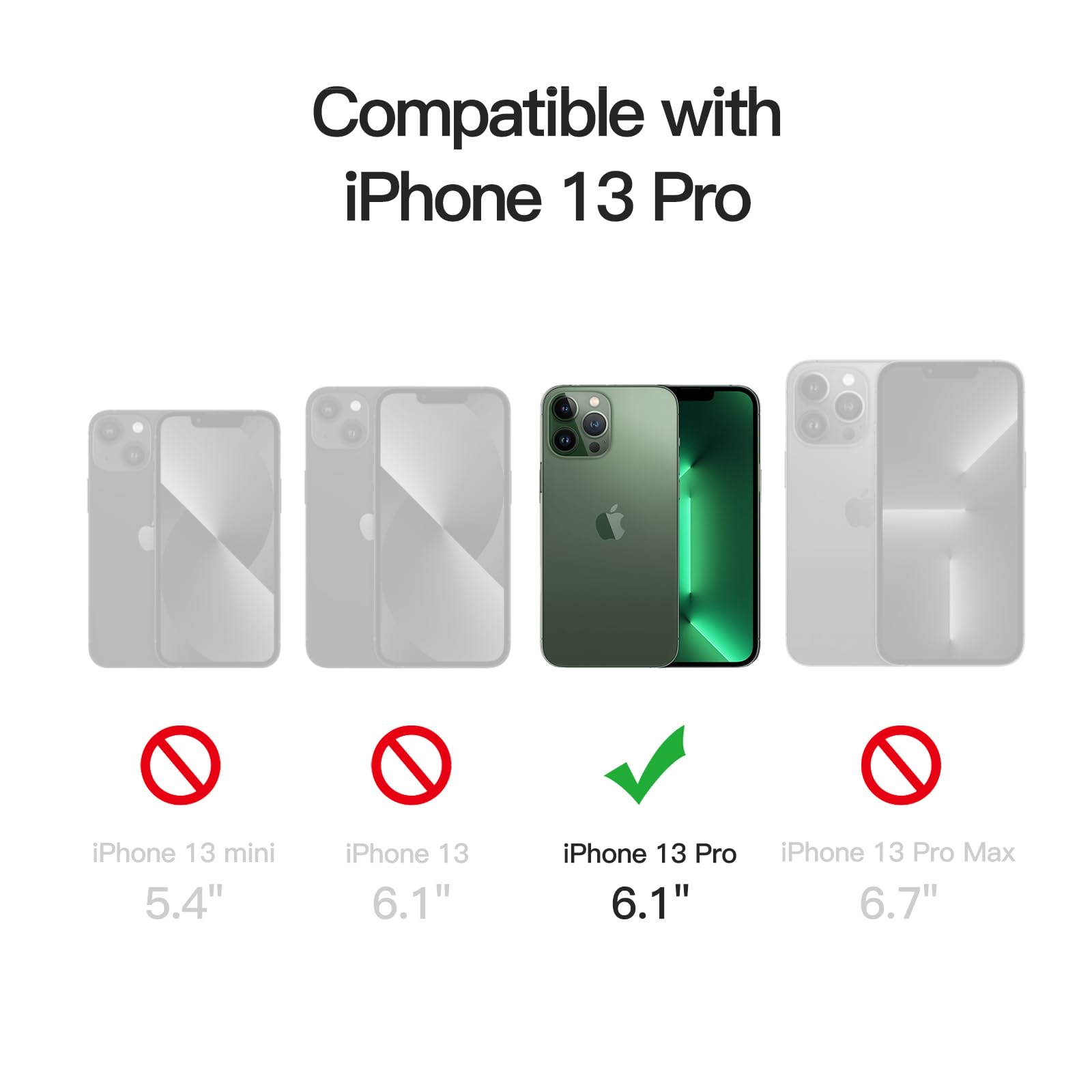 JETech Cover Trasparente Morbida per iPhone 13 6,1 Pollici, Obiettivo per Fotocamera Protezione Completa, Compatibile con MagSafe Ricarica Wireless, Custodia Placcatura con TPU (Viola