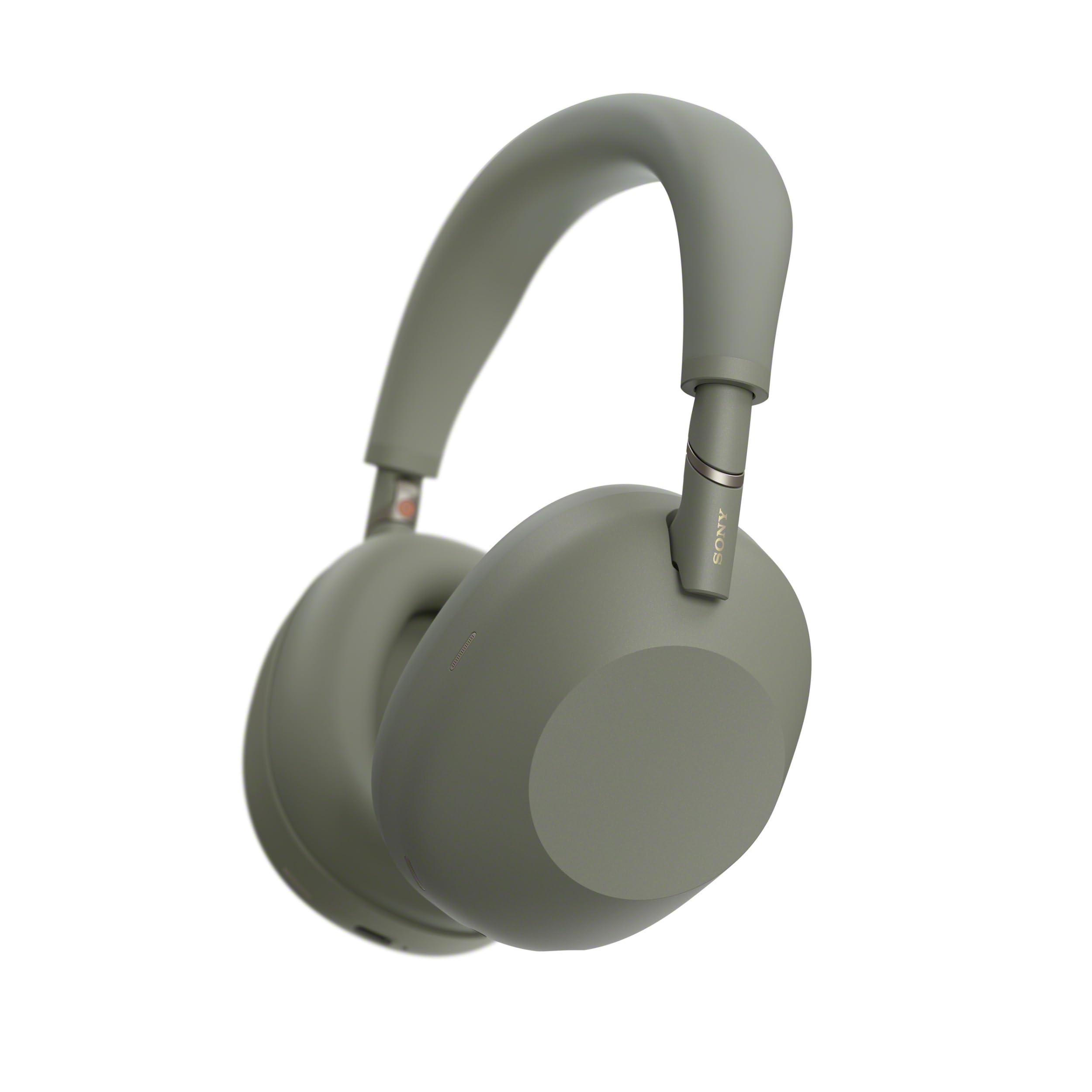 Sony WH-1000XM6 The Best Wireless Noise Canceling Headphones, HD NC Processor QN3, 12 Microphones, Adaptive NC Optimizer, Mastered by Engineers, Studio-Quality- Olive Gray-image-5