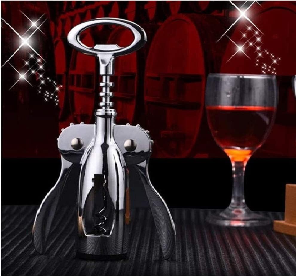 Bridge2shopping Stainless Steel Wine Bottle Opener Wing Corkscrew Opener Spiral Drill 4