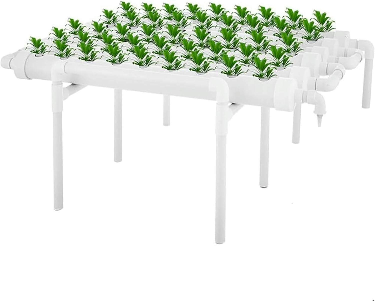 Hydroponic Culture Kit, 54 Sites for Plants, 6 PVC Tubes, Hydroponic Culture System and Garden System with Water Cultivation