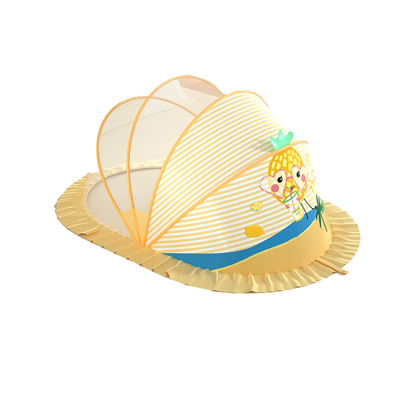 Moskitiera dla niemowląt, bardzo trwała, półzaciemniająca łóżeczko dziecięce, moskitiera do łóżka, siatka do łóżeczka, ochrona przed komarami, G, 110 x 60 x 65 cm