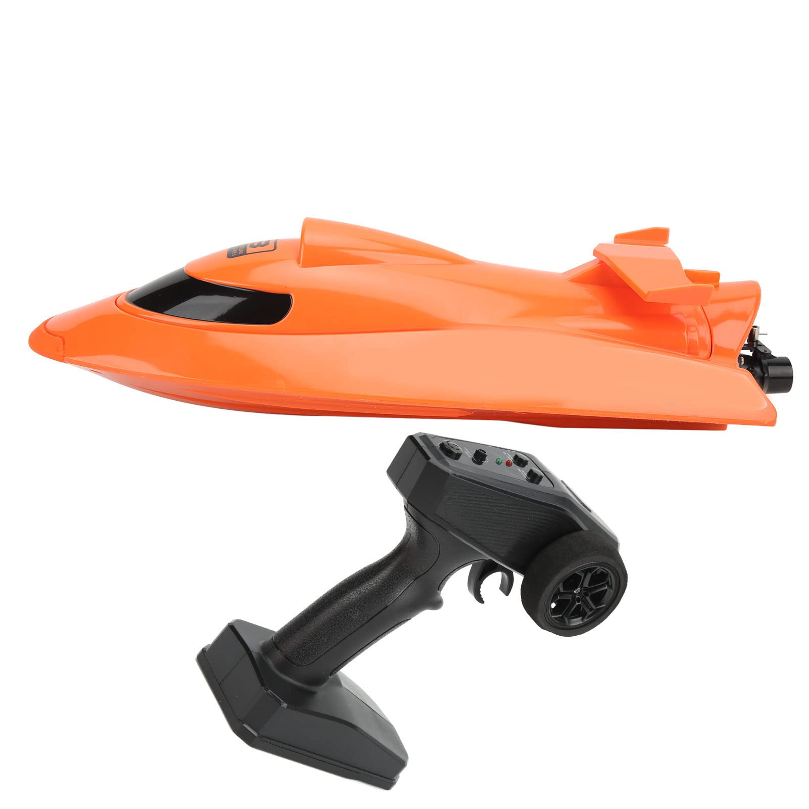 Barca RC Barca da Regata Elettrica Veloce Impermeabile 30 Km/H per Bambini Adulti Materiale ABS 4 2,4 GHz (Arancia)